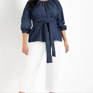 Eloquii dolman top with a tie